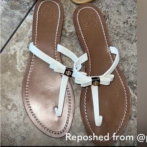 Tory Burch White Sandals